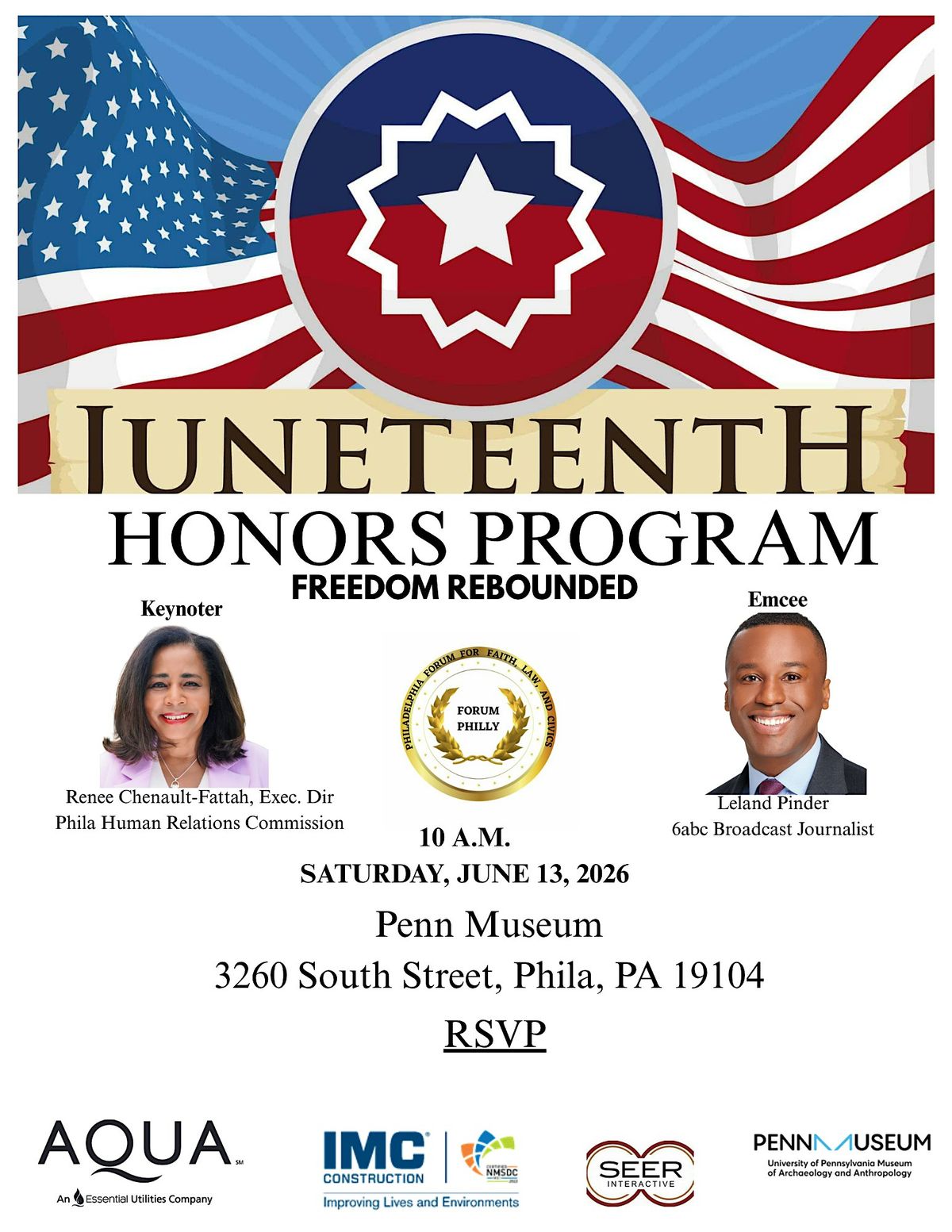 Forum Philly, Inc. 2026 Juneteenth Honors Program: FREEDOM REBOUNDED