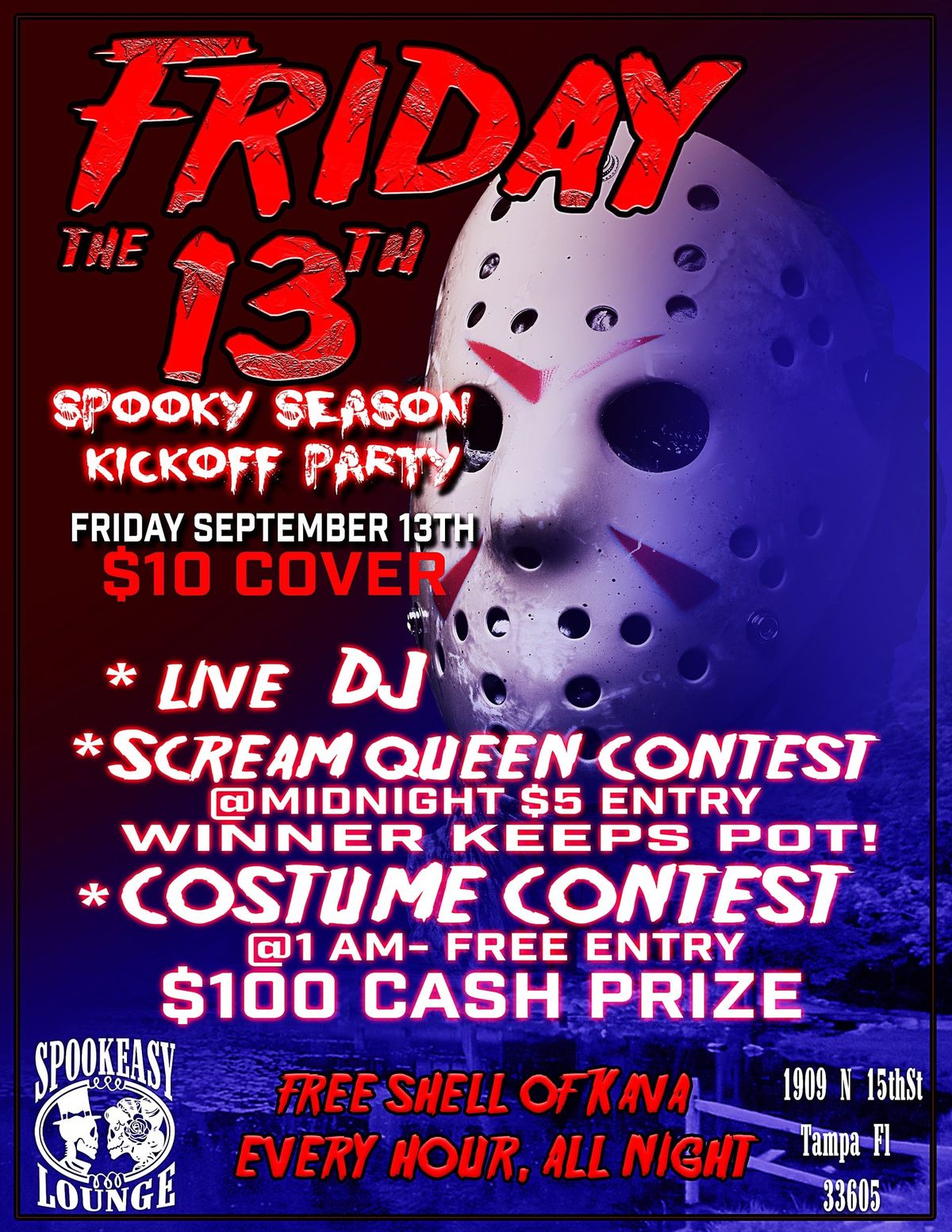 Friday the 13th Spooky Season Kickoff Party @ The SpookEasy!