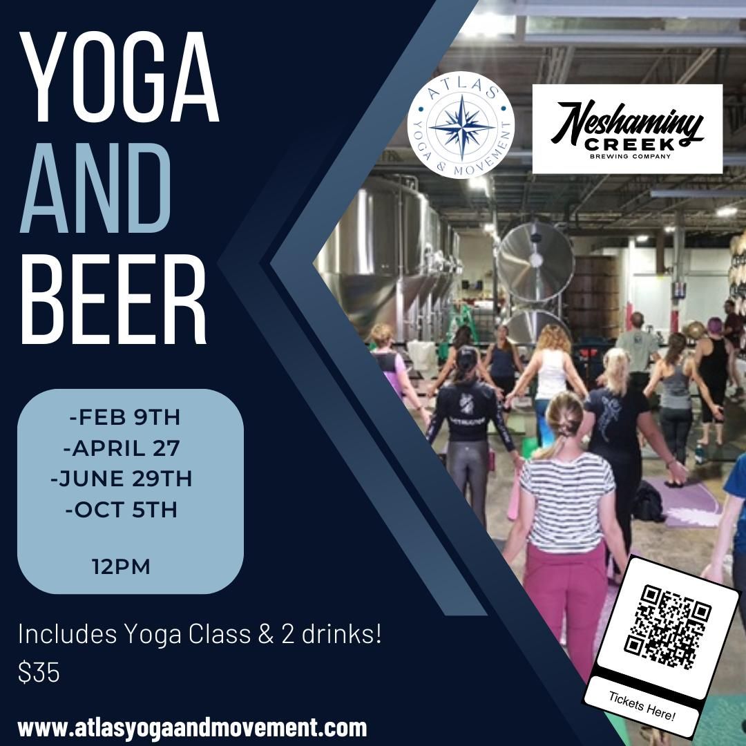 YOGA & BEER at Neshaminy Creek Brewing Company