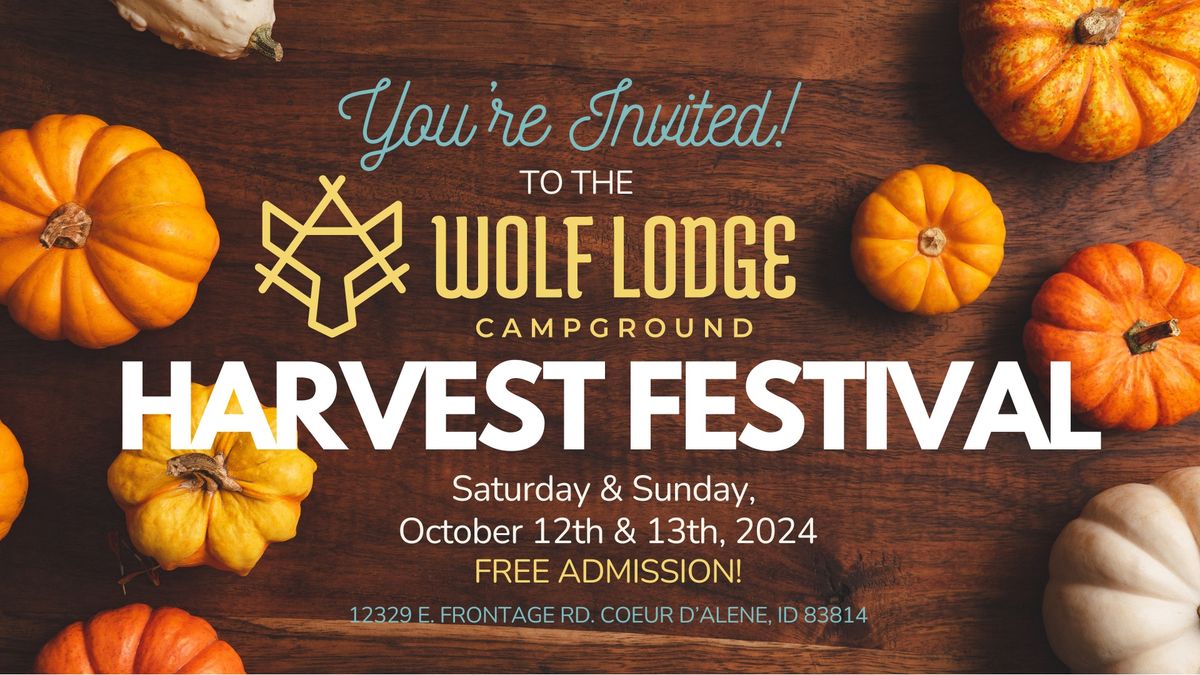 1st Annual Harvest Festival at Wolf Lodge Campground -Cornhole Tournament, Scarecrow Contest, & More