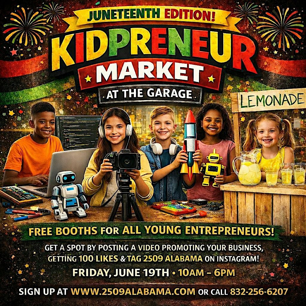 KIDPRENEUR MARKET AT THE GARAGE