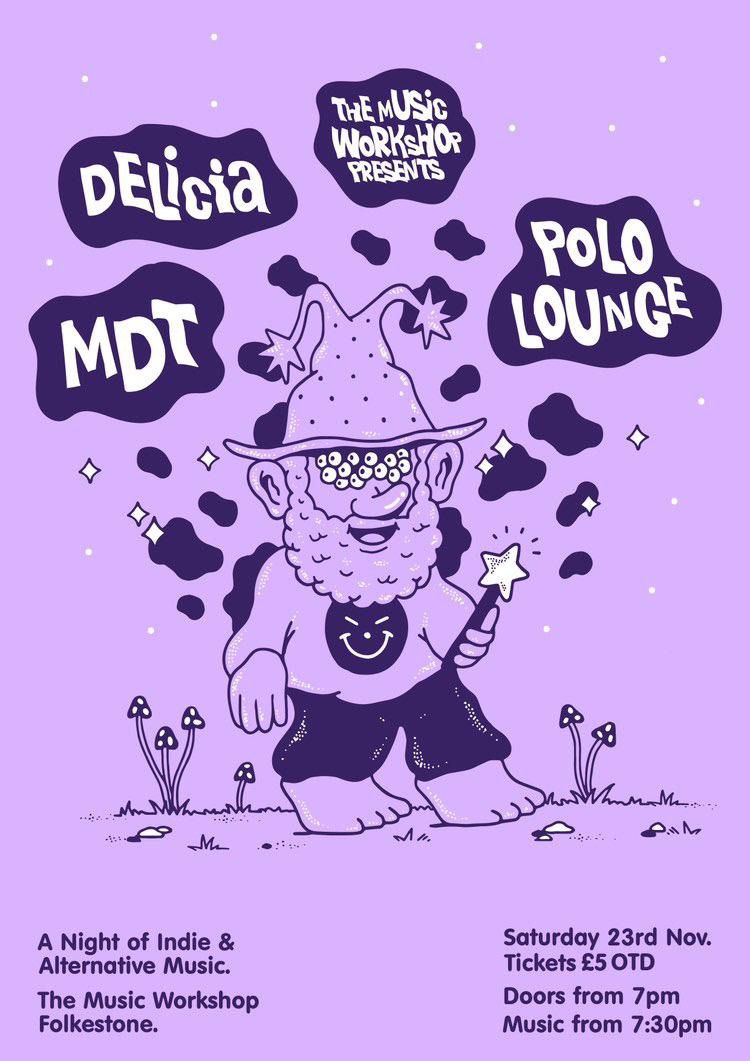 MDT, Delicia and Polo Lounge Live at The Music Workshop