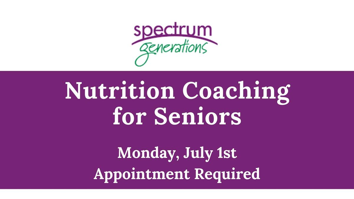 Nutrition Coaching for Seniors