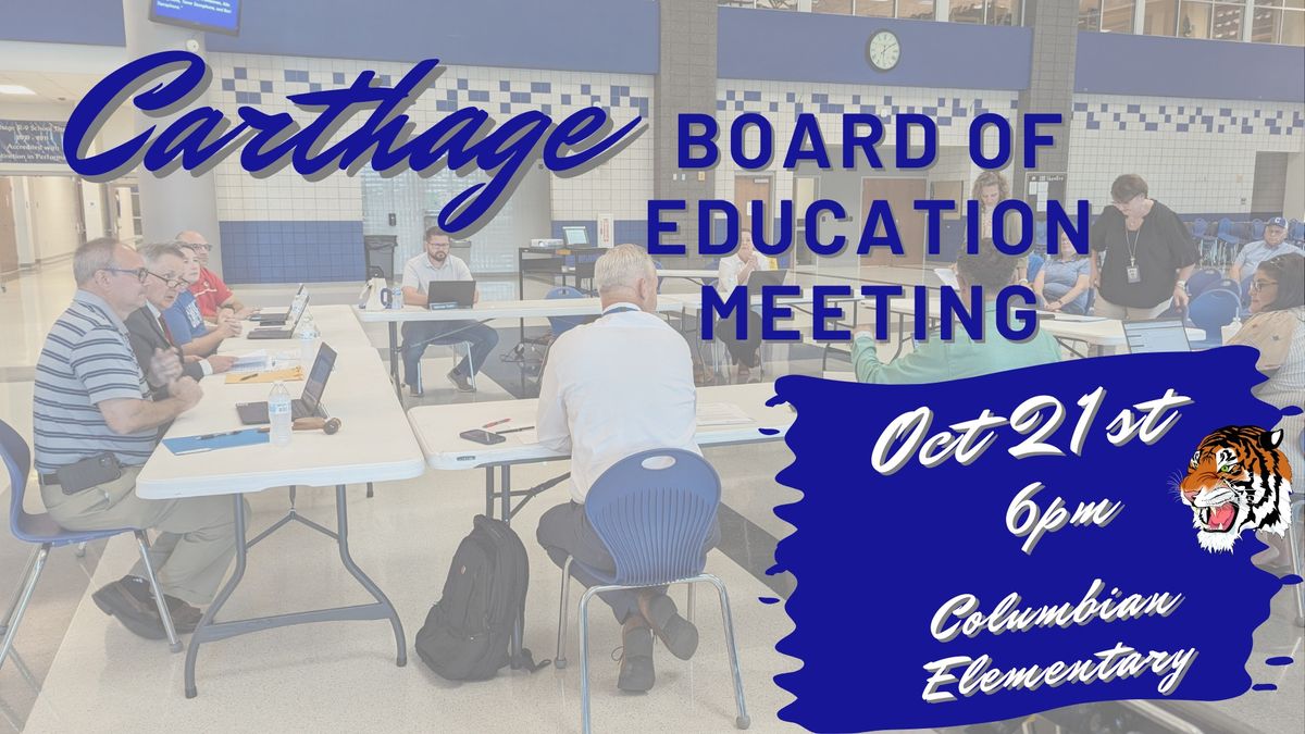 Carthage Board of Education Meeting