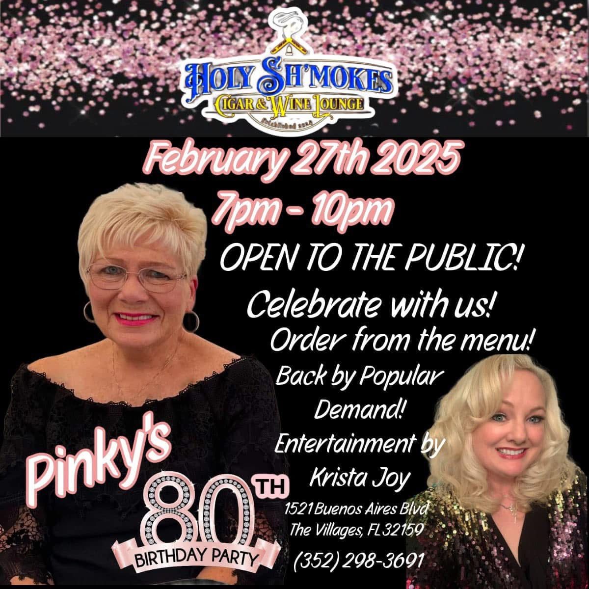 Come celebrate with us! Natalie Pascarella's Mom, Pinky, is turning 80! 