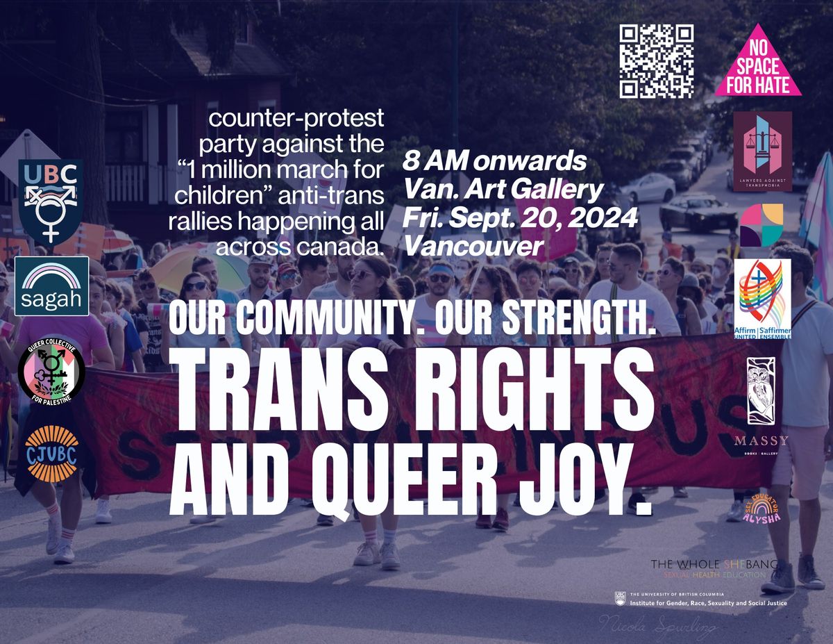 TRANS RIGHTS MATTER HERE \u2014 counter-protest-party against hate!