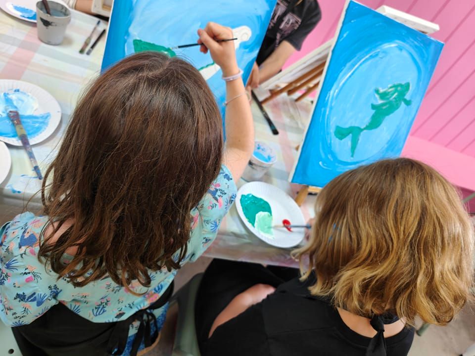 Mermaid Paint & Sip for Kids