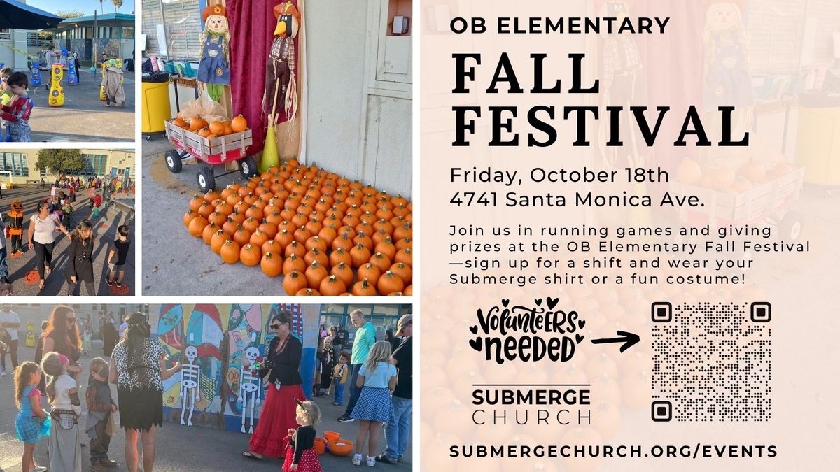 Volunteer at OB Elementary Fall Festival