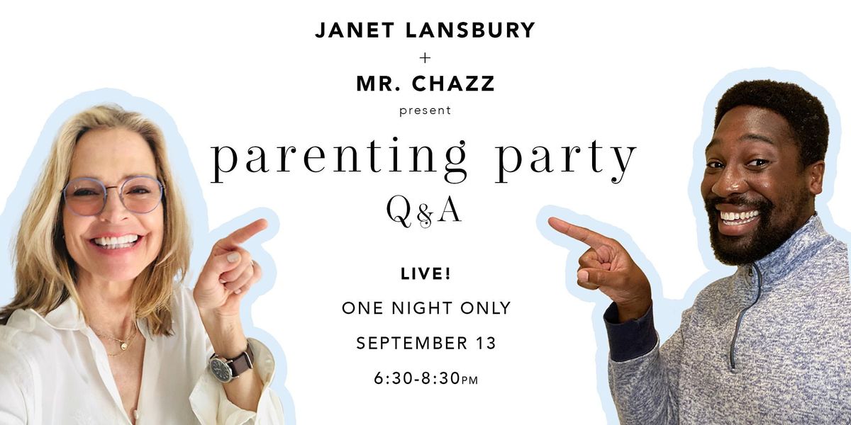 Janet Lansbury and Mr. Chazz LIVE in New York for a Parenting Party Q+A!
