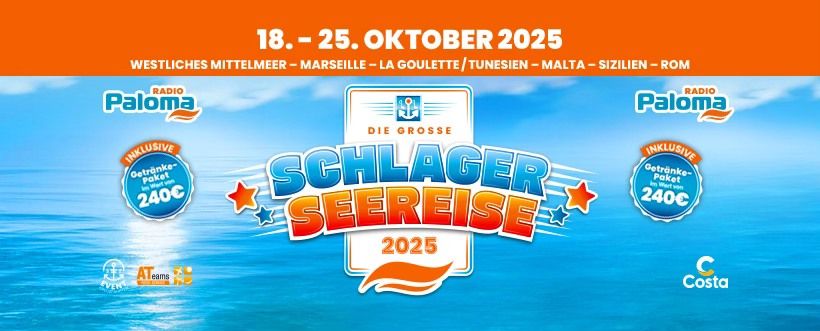 Die gro\u00dfe Schlager-Seereise 2025