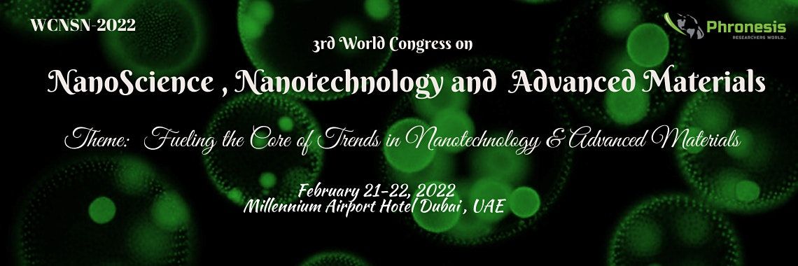 3rd World Congress on Nanoscience, Nanotechnology and Advanced Materials