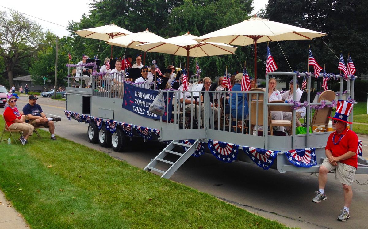 Urbandale Community Adult Band performing live at the Urbandale 4th of July Celebration