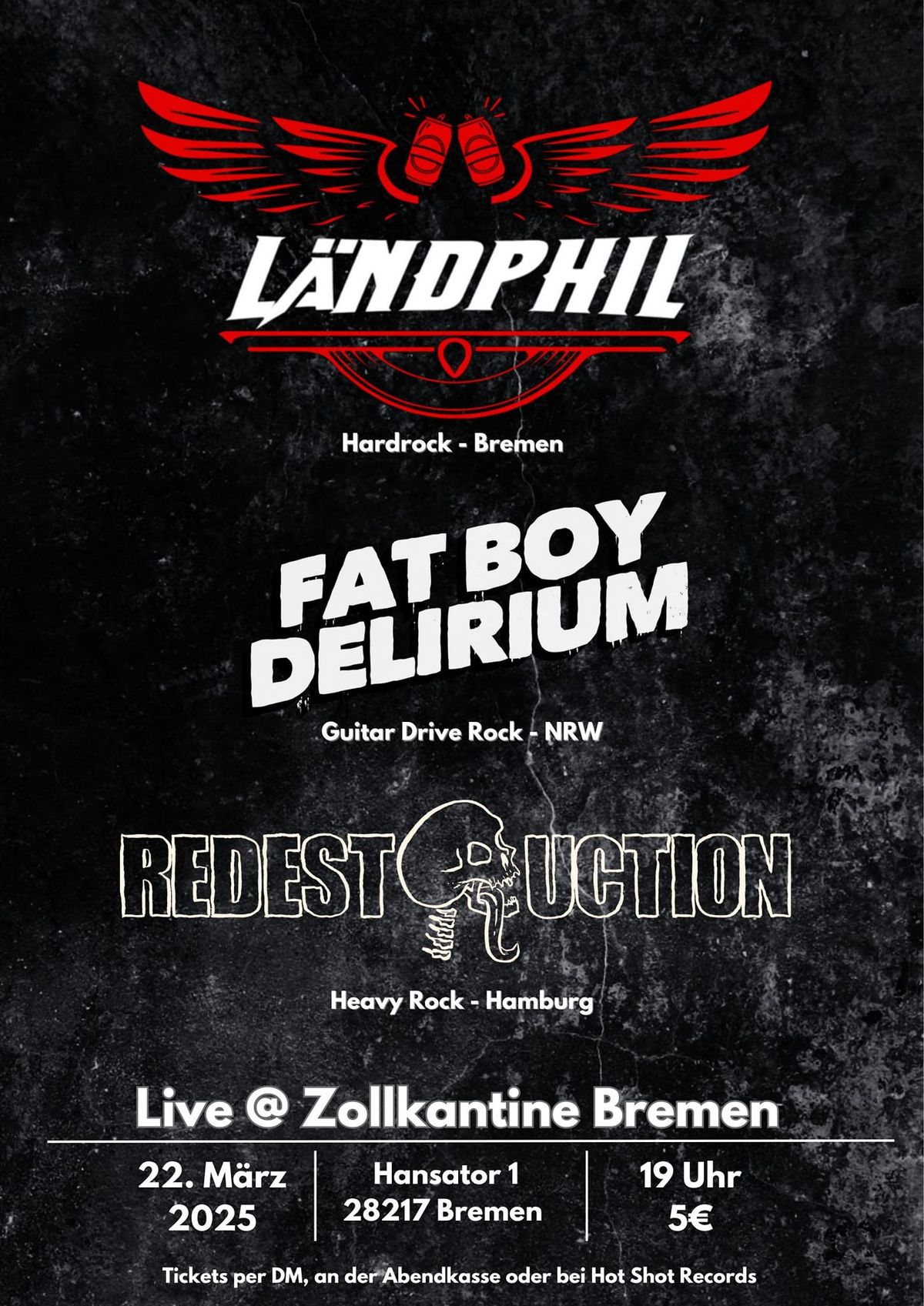 L\u00e4ndphil, Fatboy Delirium & Redestruction Live @ Zollkantine 