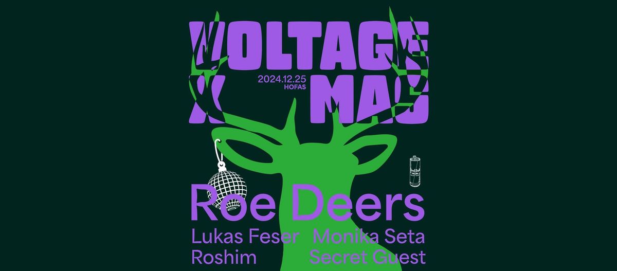 VOLTAGE XMAS: ROE DEERS, LUKAS FESER, MONIKA SETA, ROSHIM