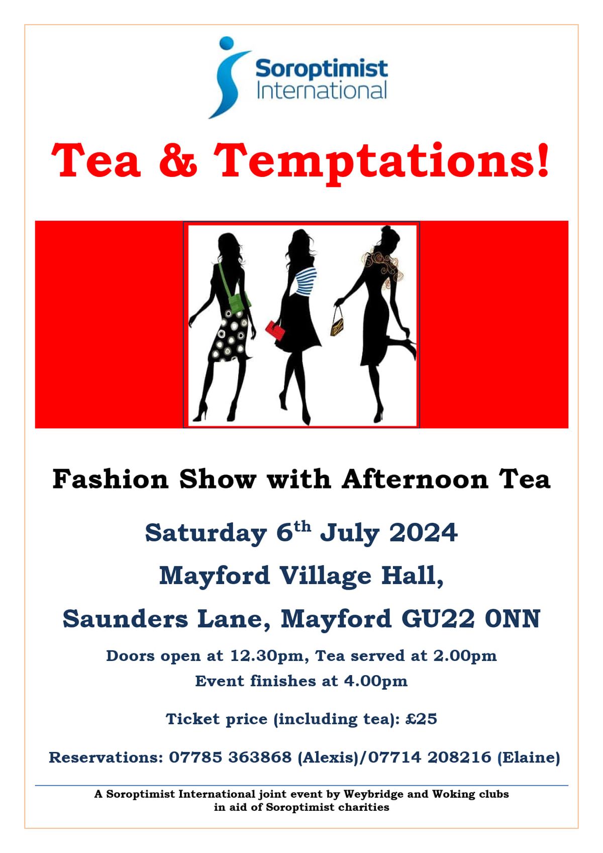 Fashion Show, Afternoon Tea & Temptations!