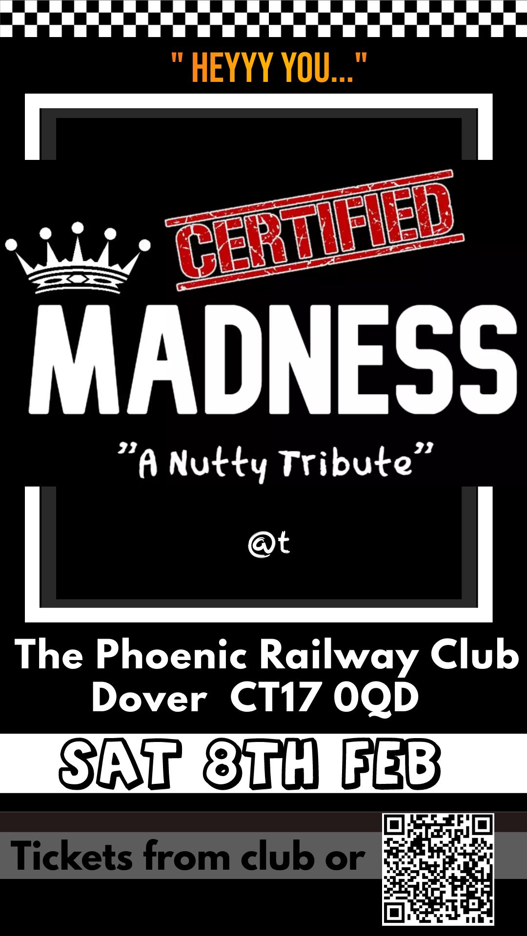 CERTIFIED MADNESS @ The Phoenix Railway Club, Dover