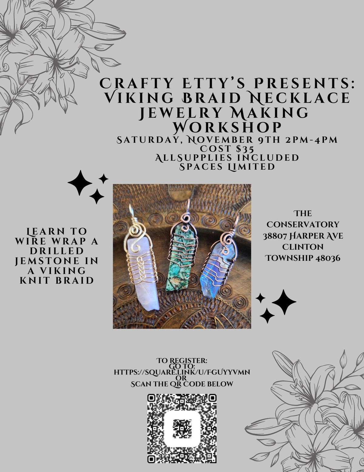 Crafty Etty's Presents: Viking Braid Necklace Jewelry Making Workshop