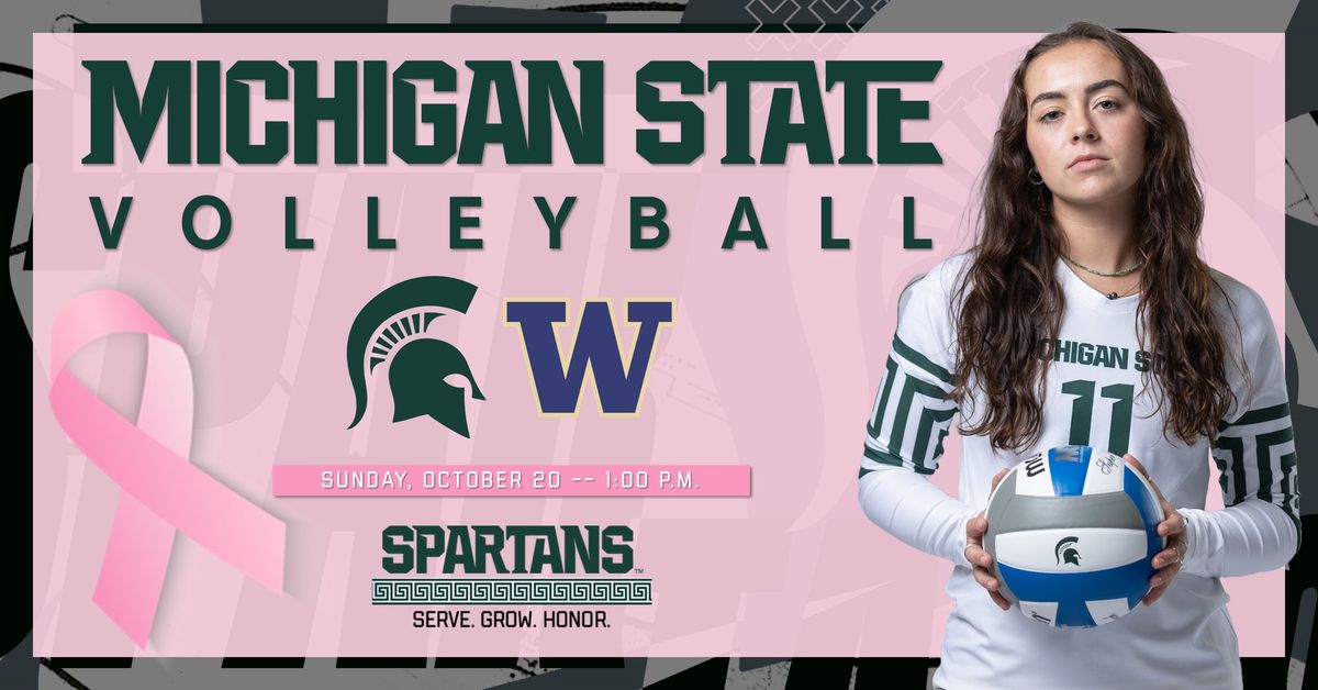 Michigan State Volleyball vs. Washington