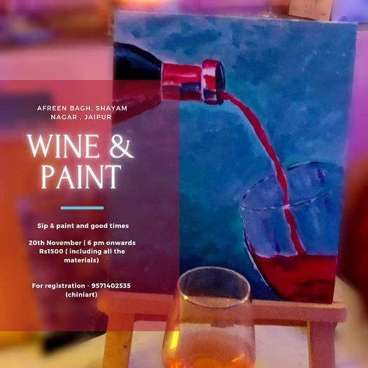 Online Painting Class - Wine Time (Virtual Paint Night at Home)