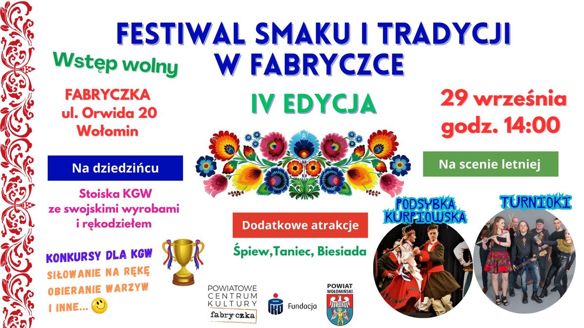 FESTIWAL SMAKU I TRADYCJI IV EDYCJA 