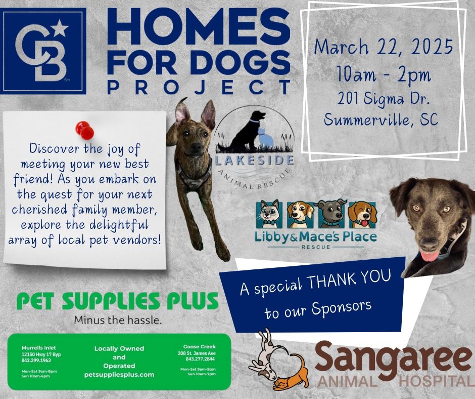 ANNUAL HOMES FOR DOGS EVENT WITH COLDWELL BANKER SUMMERVILLE