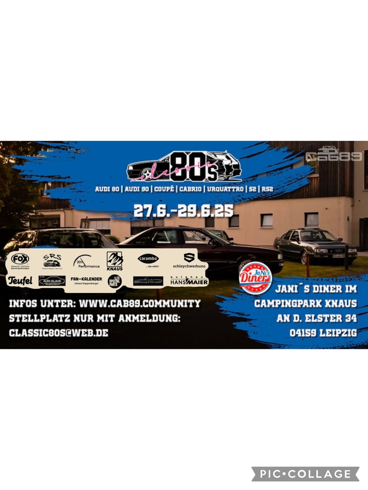 Classic 80\u00b4s - das gr\u00f6\u00dfte exklusive Audi 80\/90  Treffen im Osten