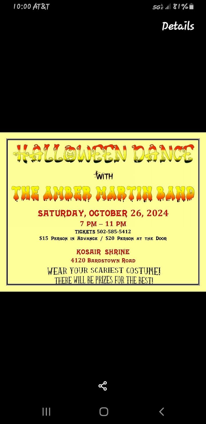 Halloween Costume Dance with Amber Martin