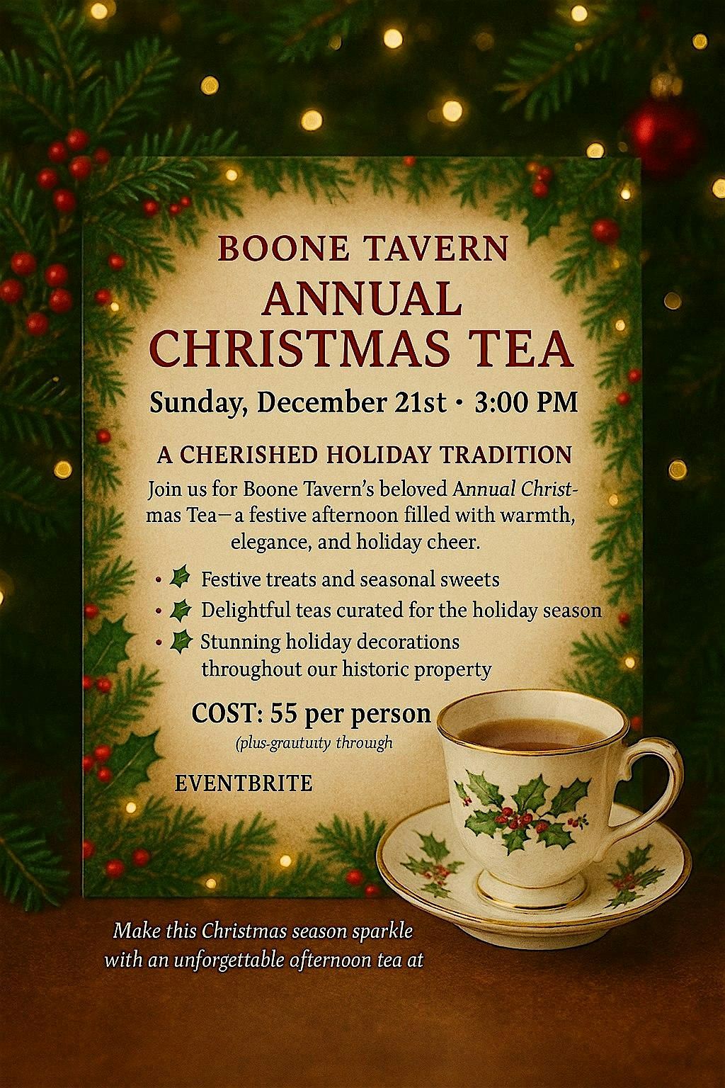 Annual Christmas Tea