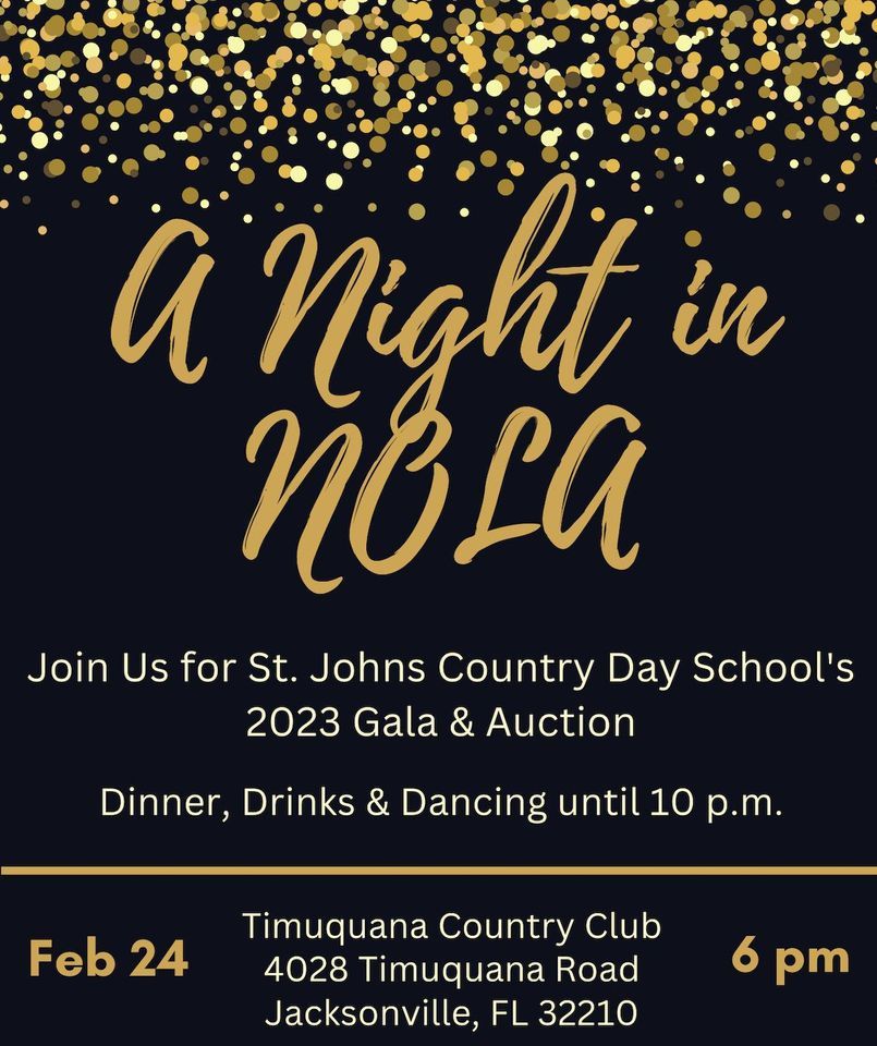 A Night in NOLA Auction & Gala, Timuquana Country Club, Jacksonville