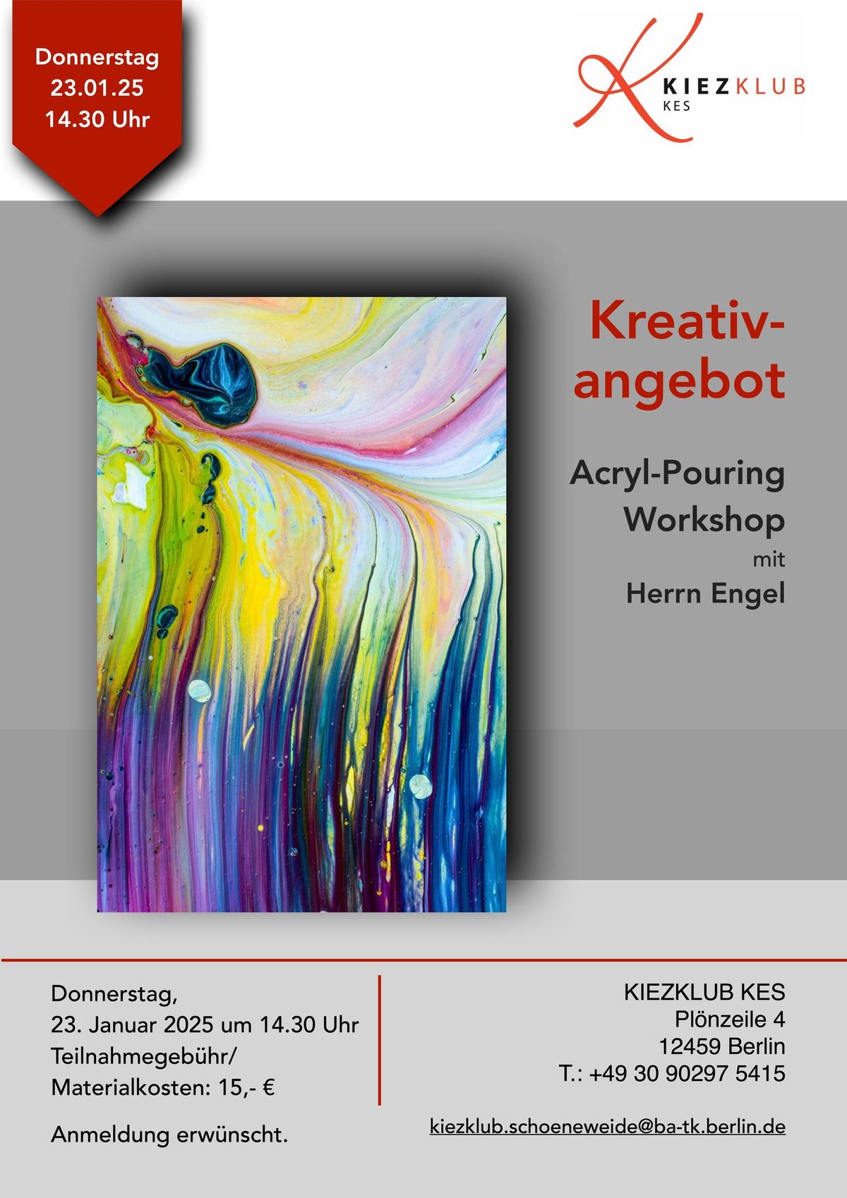 Kreativangebot: Acryl Pouring