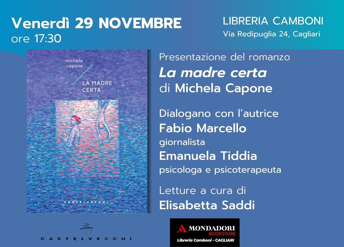 Presentazione del libro "LA MADRE CERTA" di Michela CAPONE