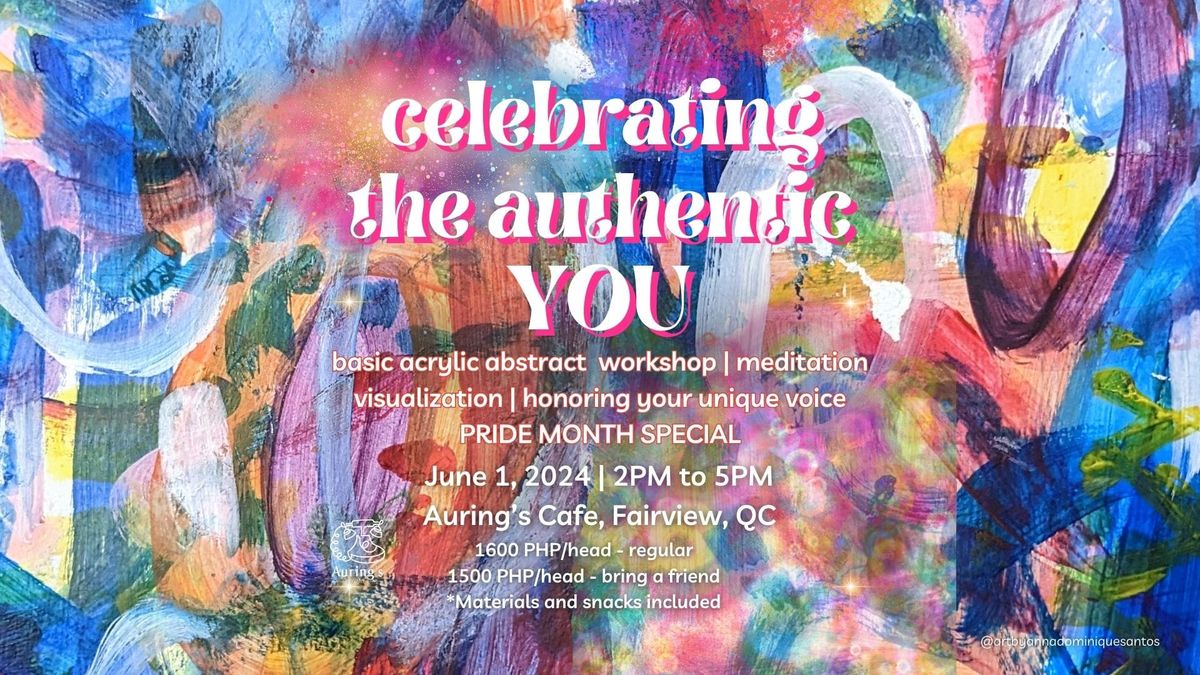 Celebrating the Authentic YOU: Basic Abstract Painting | Pride month special