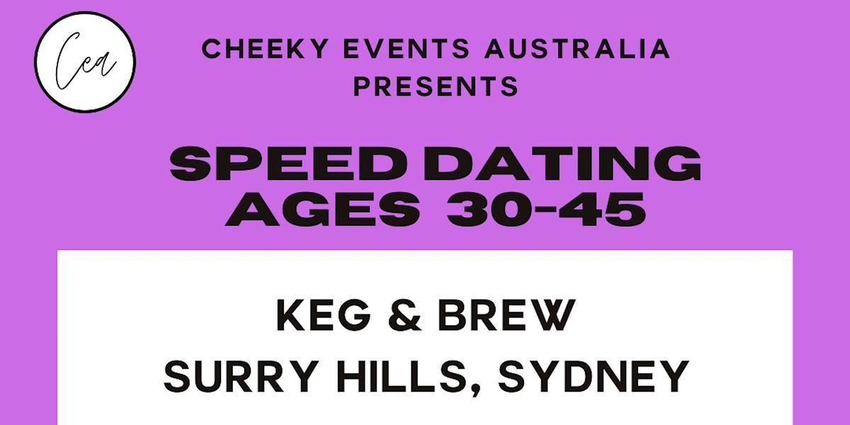 Sydney Speed Dating for ages 30-45 @ Keg & Brew