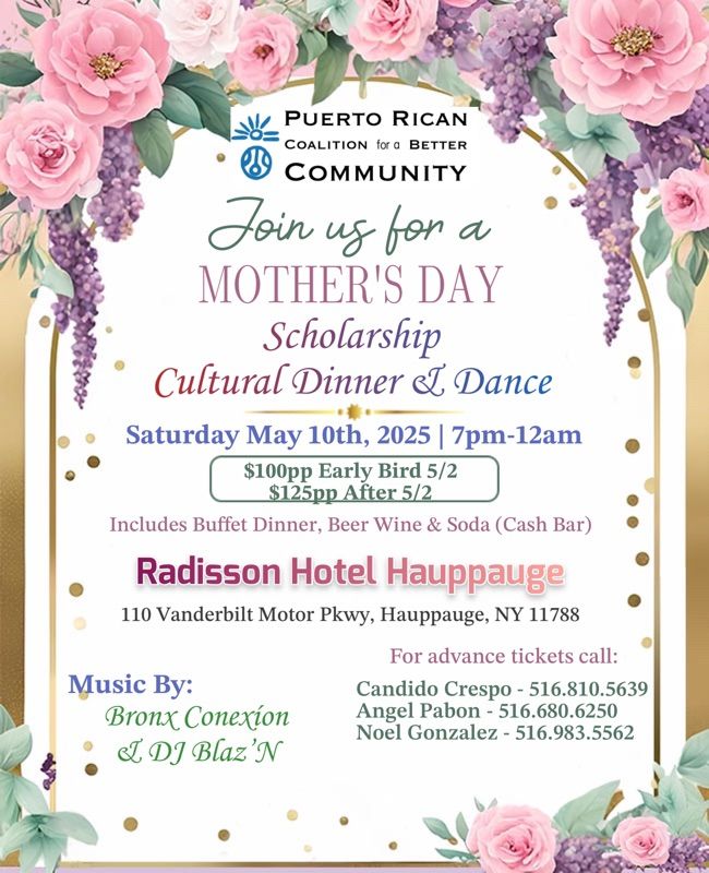 PRCBC Mother\u2019s Day Scholarship Cultural Dinner & Dance