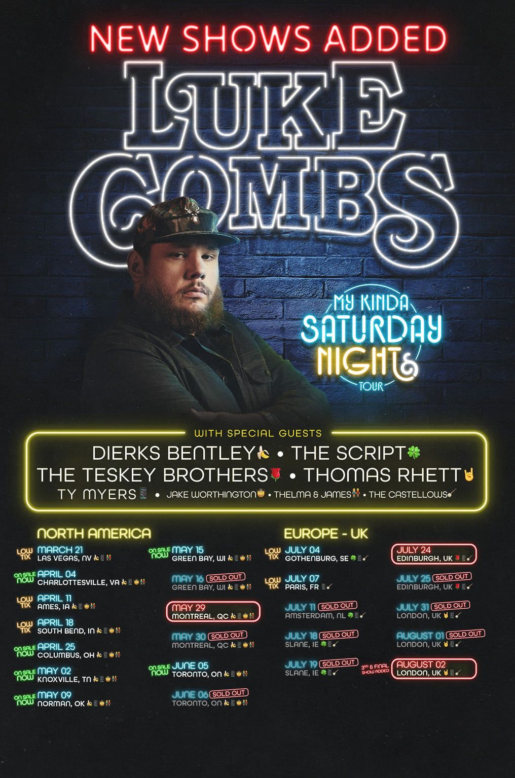 Luke Combs at Accor Arena (Le Bercy)