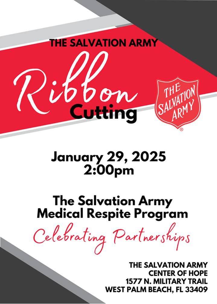  Ribbon Cutting for The Salvation Army Medical Respite Program