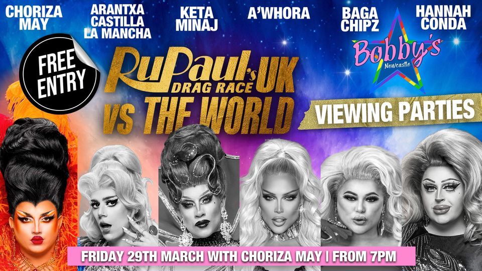 FREE ENTRY RuPaul's Drag Race UK vs The World Viewing Party - Finale
