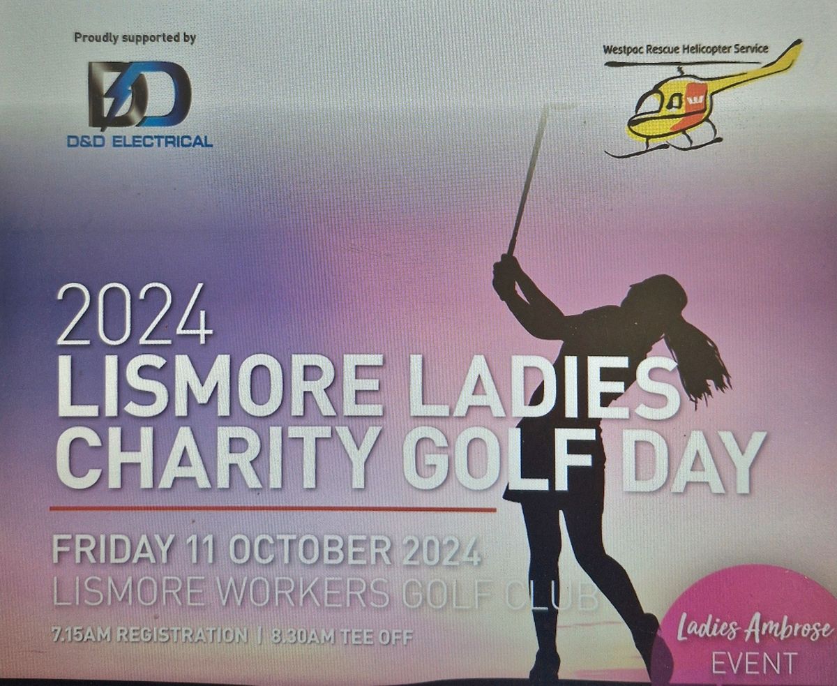 Westpac Rescue Helicopter Service Inaugural D & D Electrical Lismore Ladies Charity Golf Day