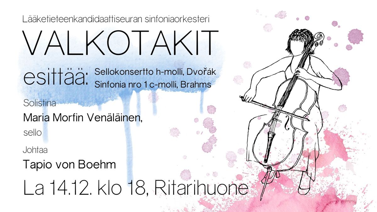 Valkotakit, solistina Maria Morfin Ven\u00e4l\u00e4inen: Dvo\u0159\u00e1k ja Brahms