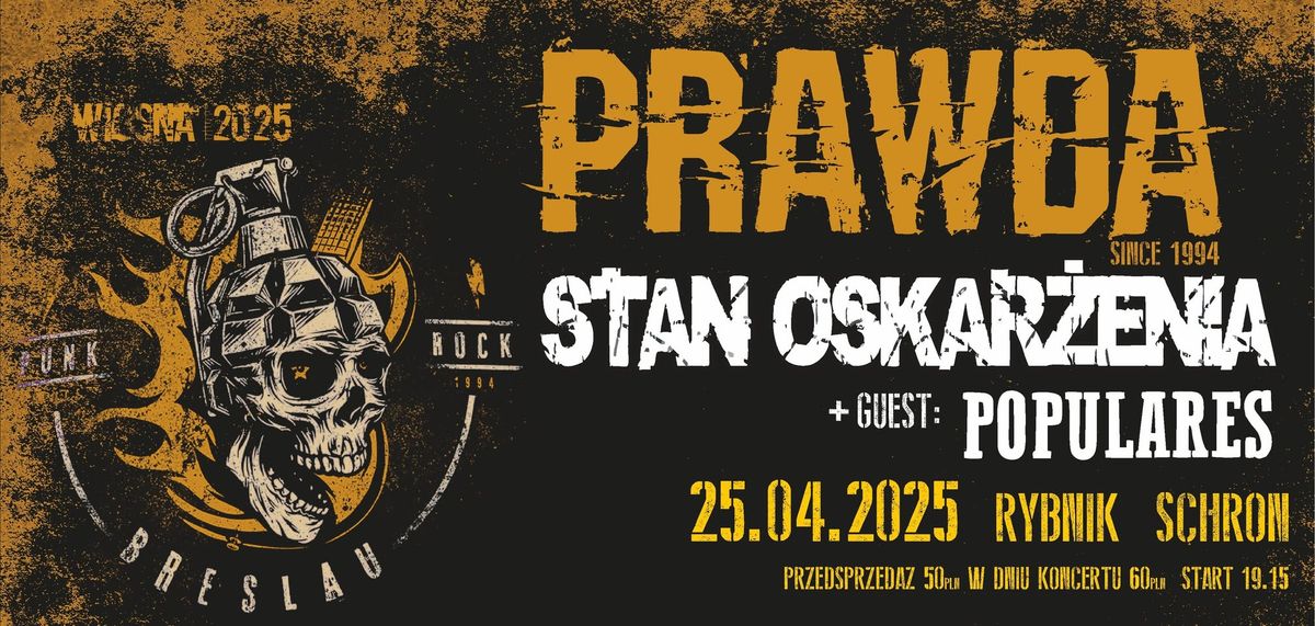 25.04 RYBNIK Schron PRAWDA + STAN OSKAR\u017bENIA + Populares