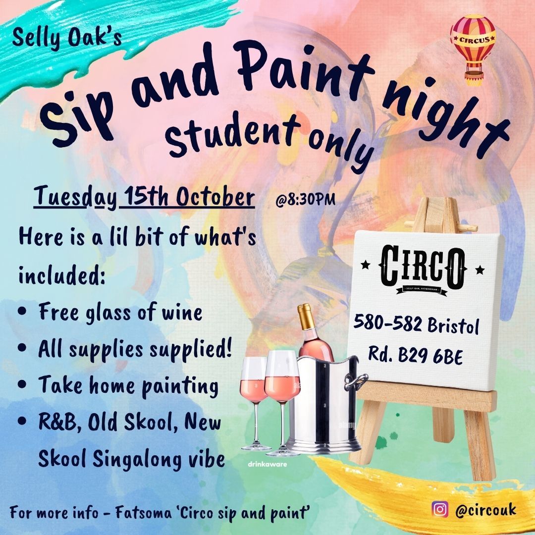 CIRCO Sip and Paint 12th Nov