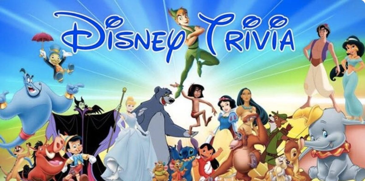 DISNEY TRIVIA Pick Your Project Workshop Ages 12+! ONE WINNER!