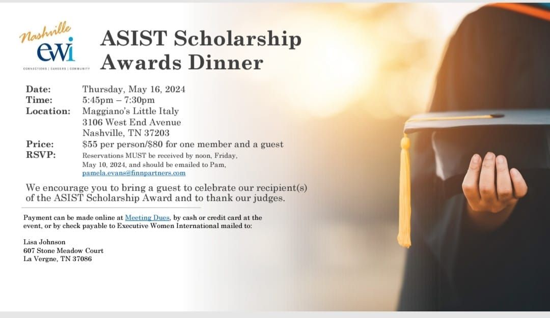 Annual ASIST Scholarship Award Night 