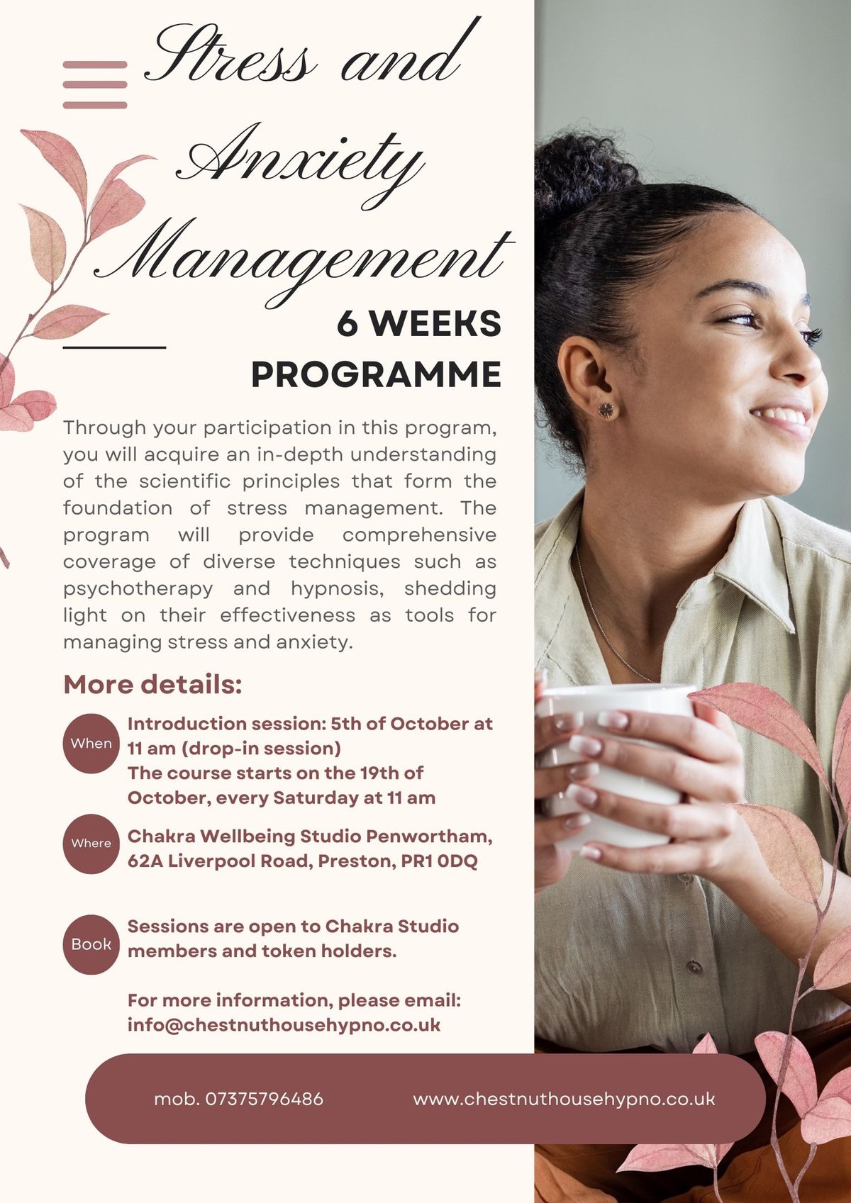 Stress and Anxiety Management 6 weeks Programme