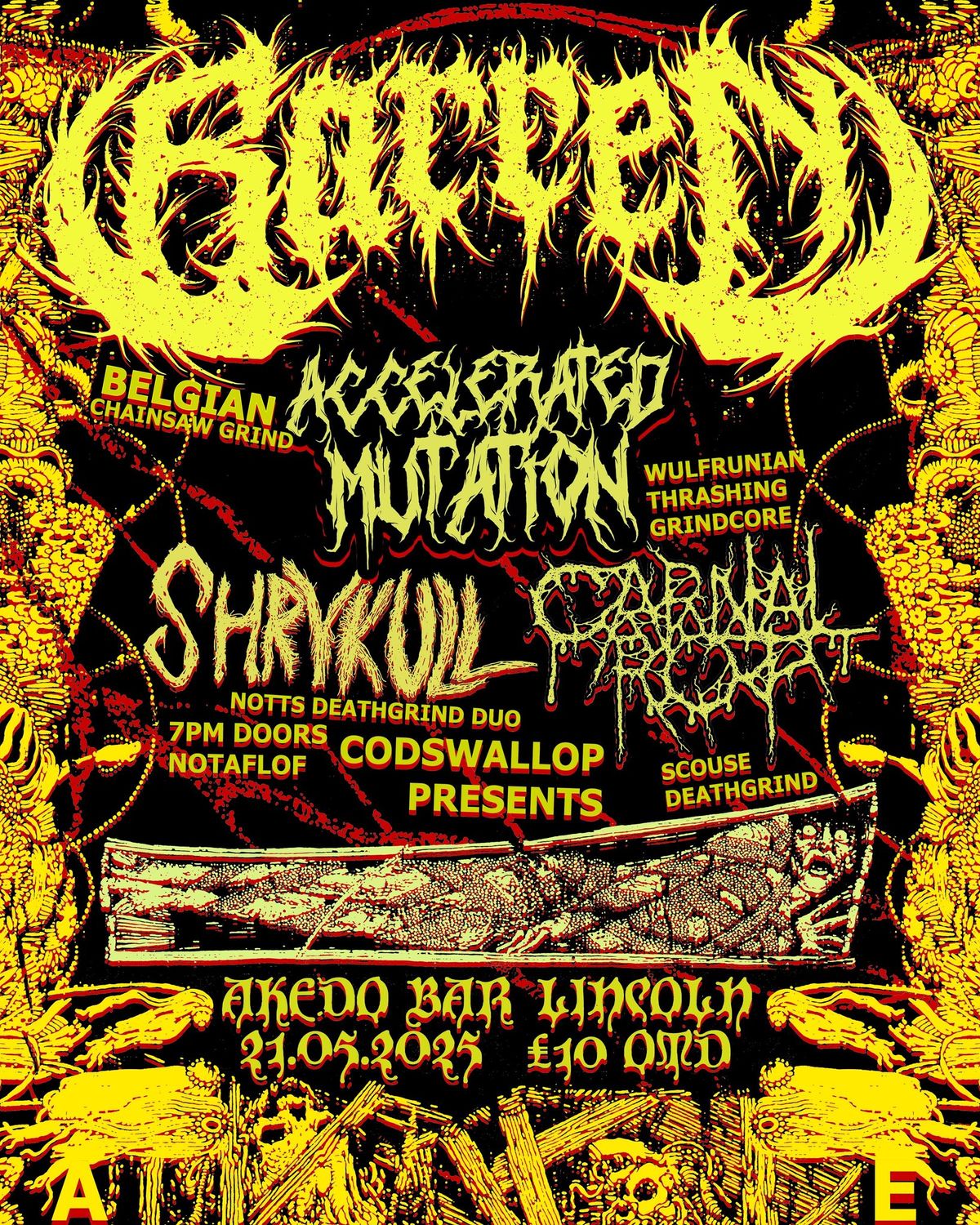 BARREN (Belgium), ACCELERATED MUTATION, SHRYKULL, CARNAL ROT@ AKEDO