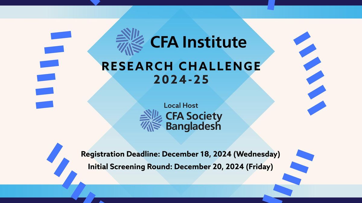 CFA Institute Research Challenge in Bangladesh 202425, Faculty of