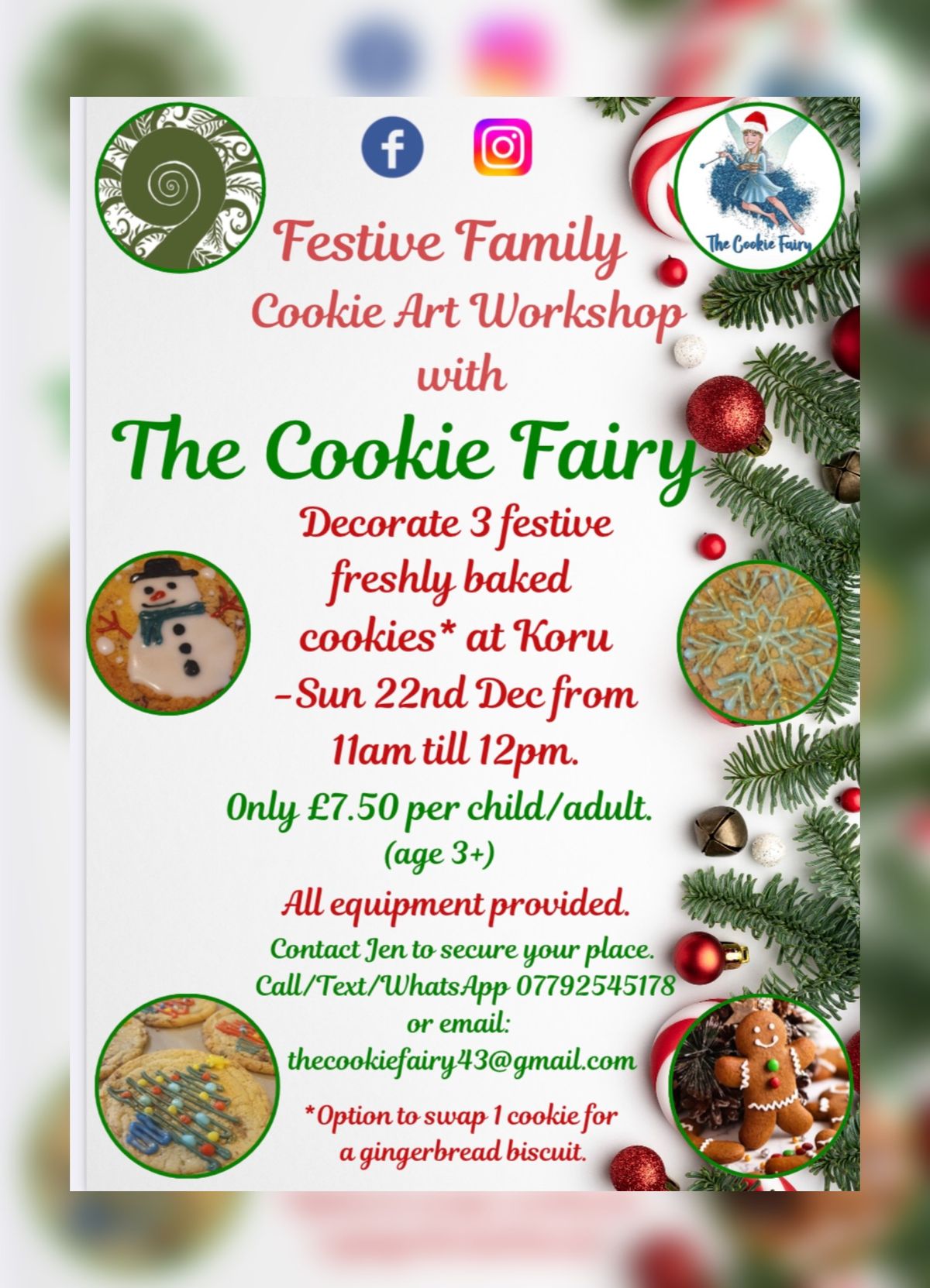 Christmas Family Cookie Art Workshop