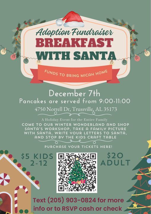 Pancakes With Santa Adoption Fundraiser