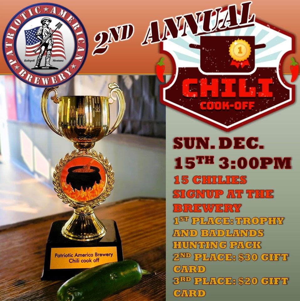 P.A.B.'s 2nd Annual Chili Cook-Off