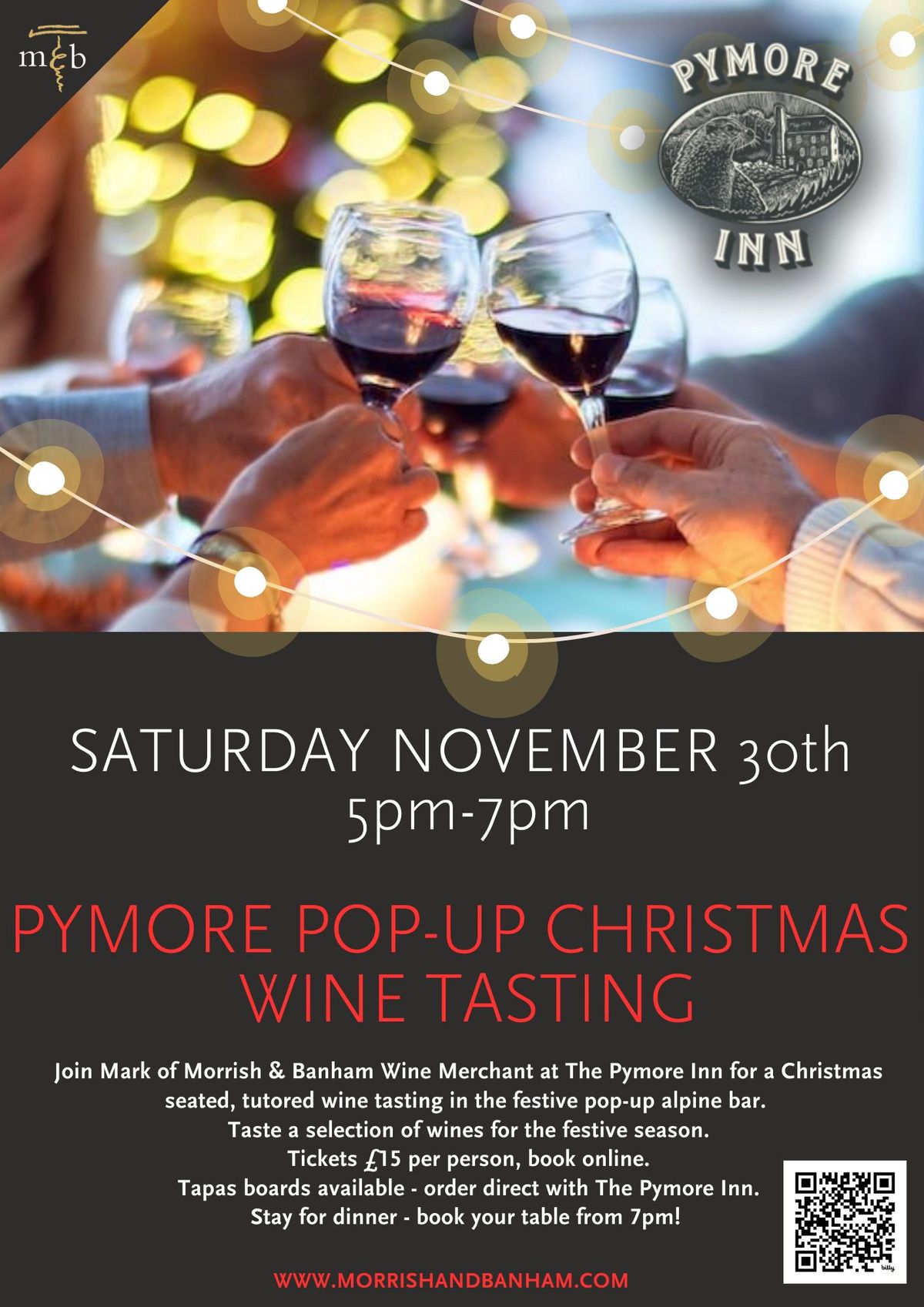 Christmas Wine Tasting Event with Morrish & Banham Wines 